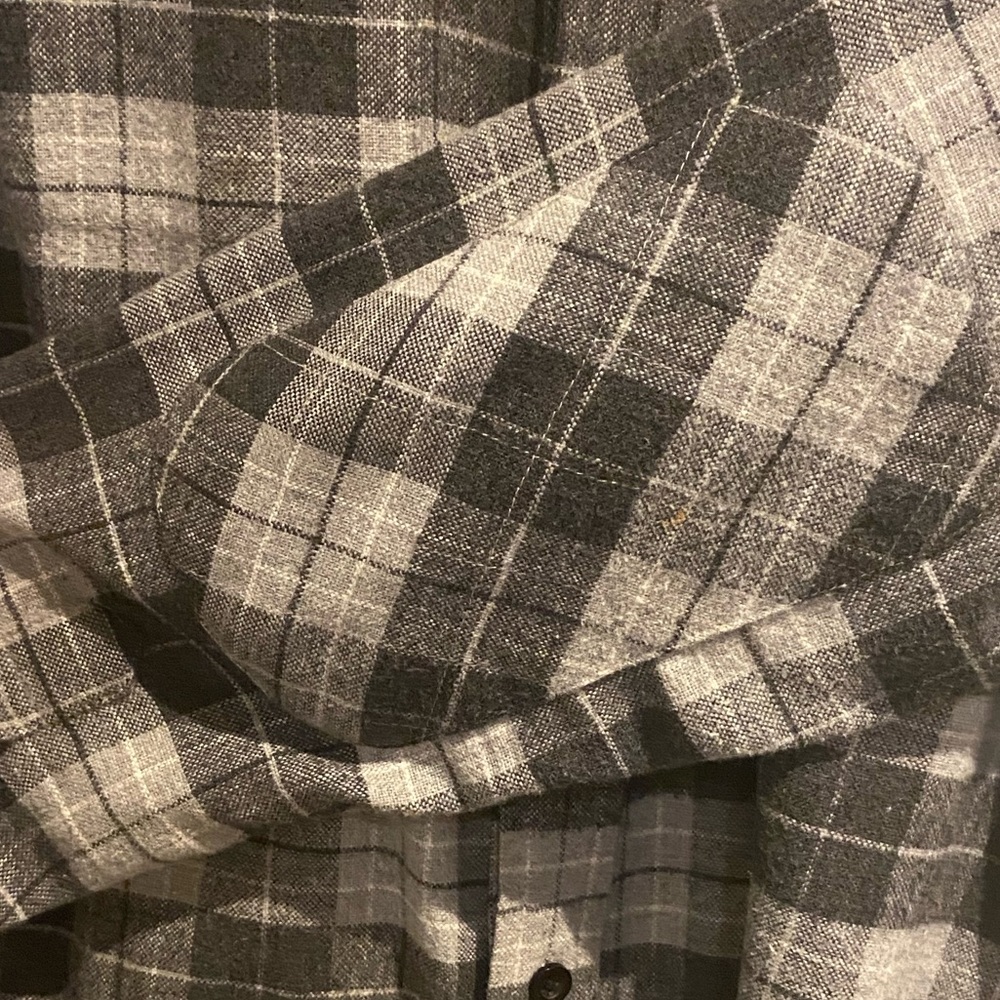 Black Apple Button Down Flannel - image 4